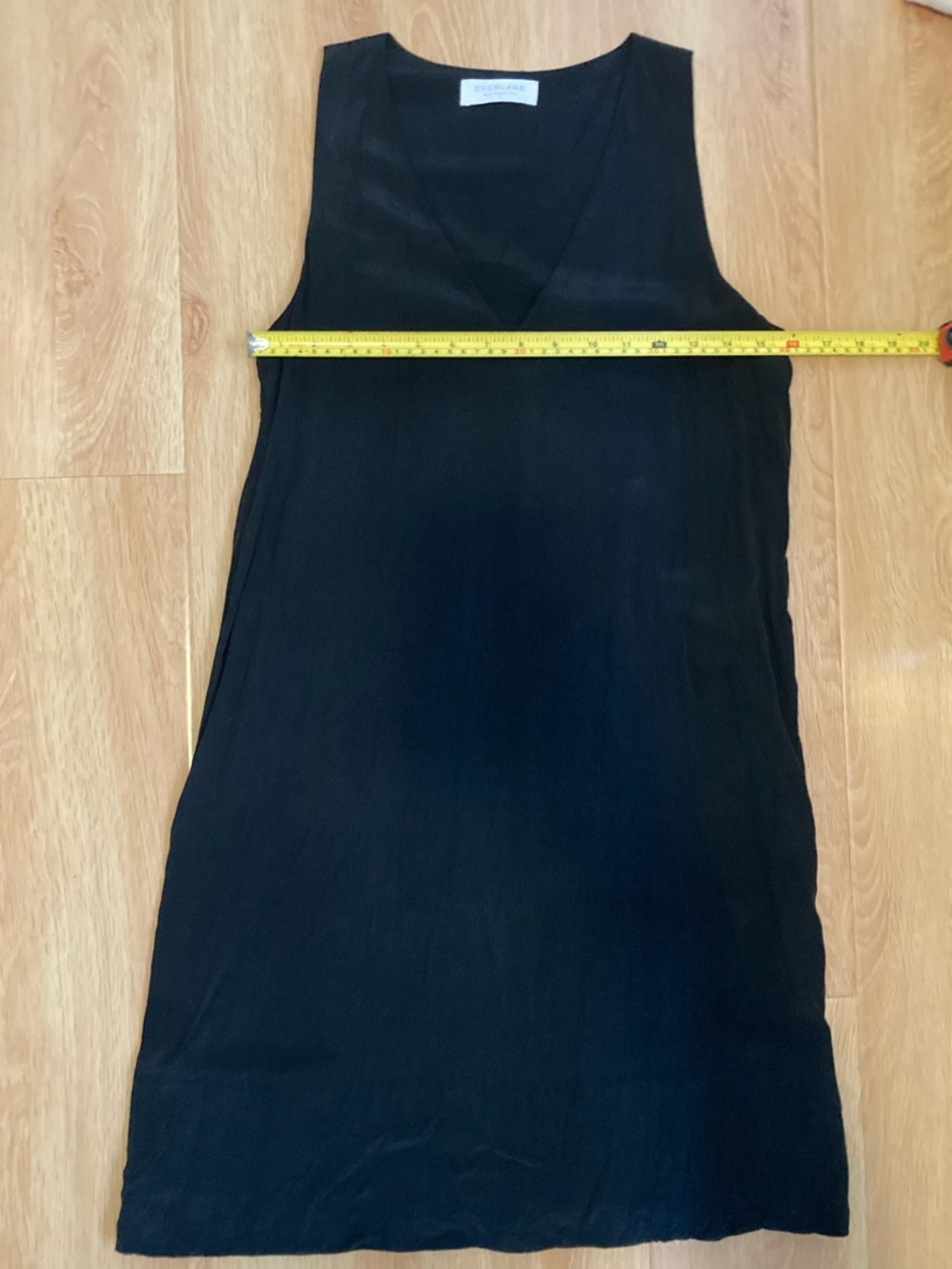 Everlane silk black dress